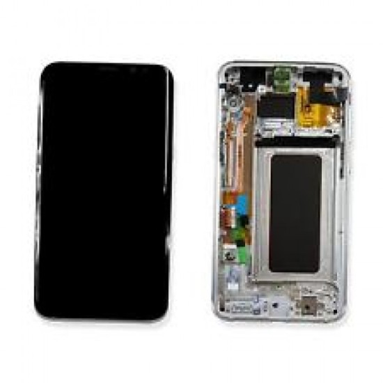 SAMSUNG GALAXY S8,G950 (GH97-20457B/20473B/20629B) TOUCH+LCD WITH FRAME SERVICE PACK SILVER ORIGINAL SAMSUNG GALAXY S8,G950 (GH97-20457B/20473B/20629B) TOUCH+LCD WITH FRAME SERVICE PACK SILVER ORIGINAL